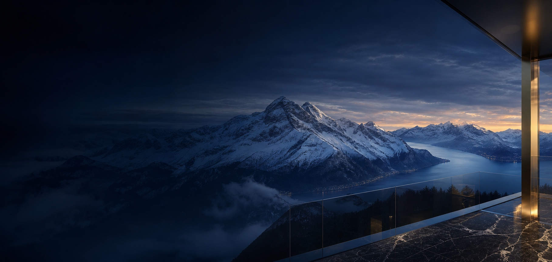 Luxuriöse Schweizer Alpenlandschaft